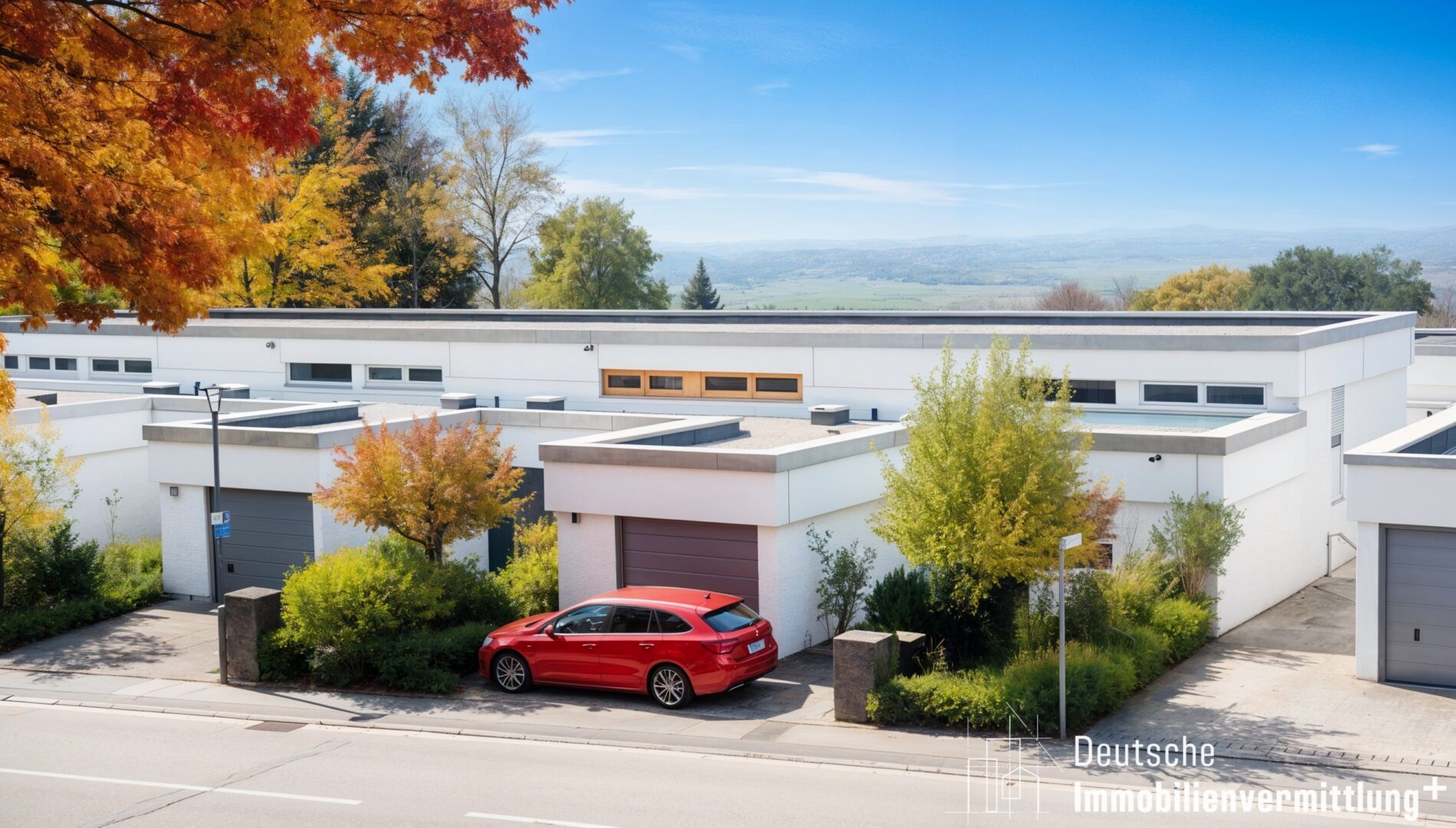 Mehr über den Artikel erfahren Geräumige Wohnung im Stil eines Reihenhauses mit Garage, Keller und Garten