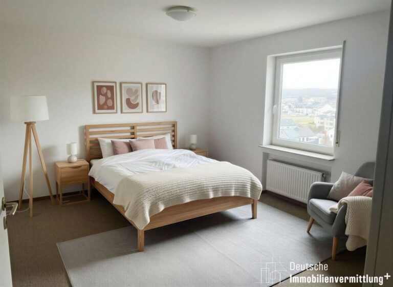 Schlafzimmer - (Beispiel für renovierten Raum: KI generiert)