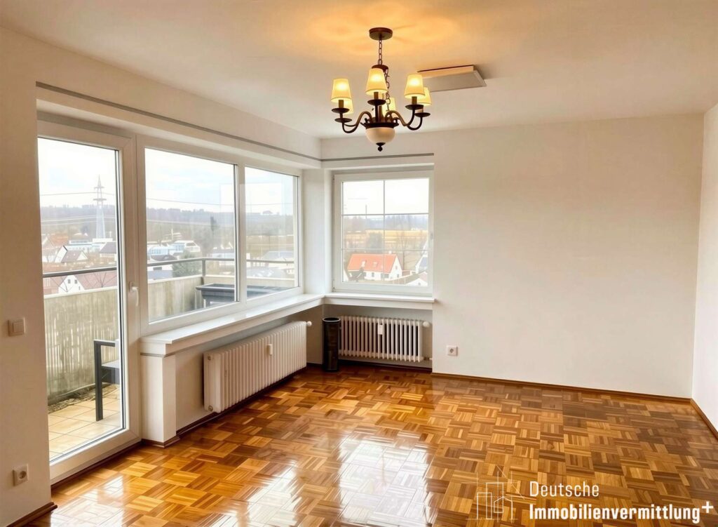 Wohnzimmer - (Beispiel für renovierten Raum: KI generiert)