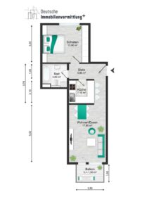 Grundriss B6 markiert
