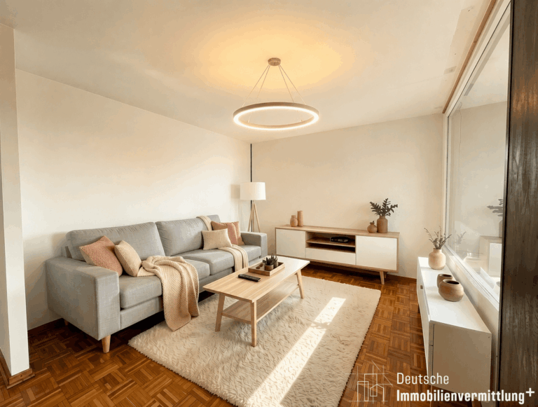 Wohnzimmer - (Renovierungsbeispiel: KI generiert)
