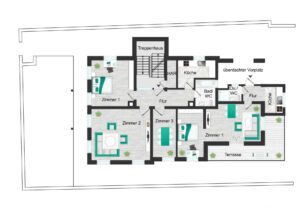 Grundriss W 1 und 2 im UG
